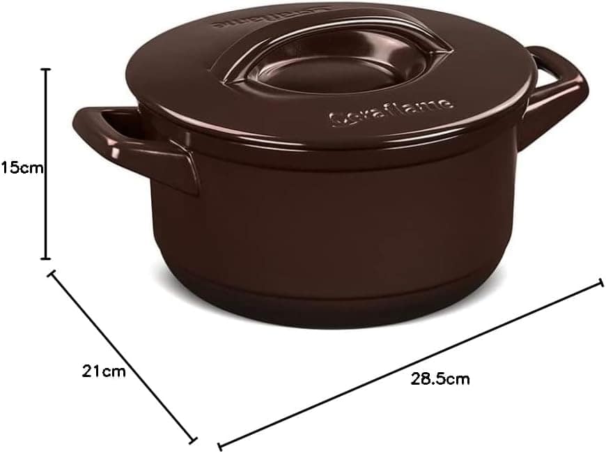Ceraflame Caçarola de Cerâmica Duo+ 20cm 2,5 Litros Chocolat... - Image 5