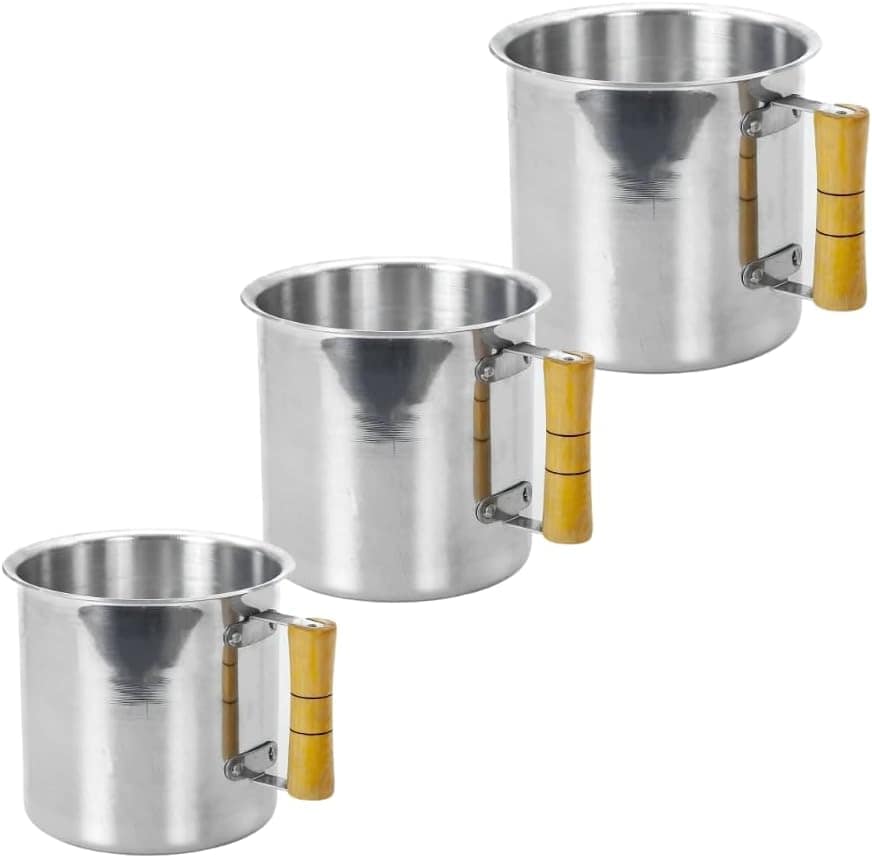 Conjunto Canecão 3 Peças Fervedor em Alumínio Polido