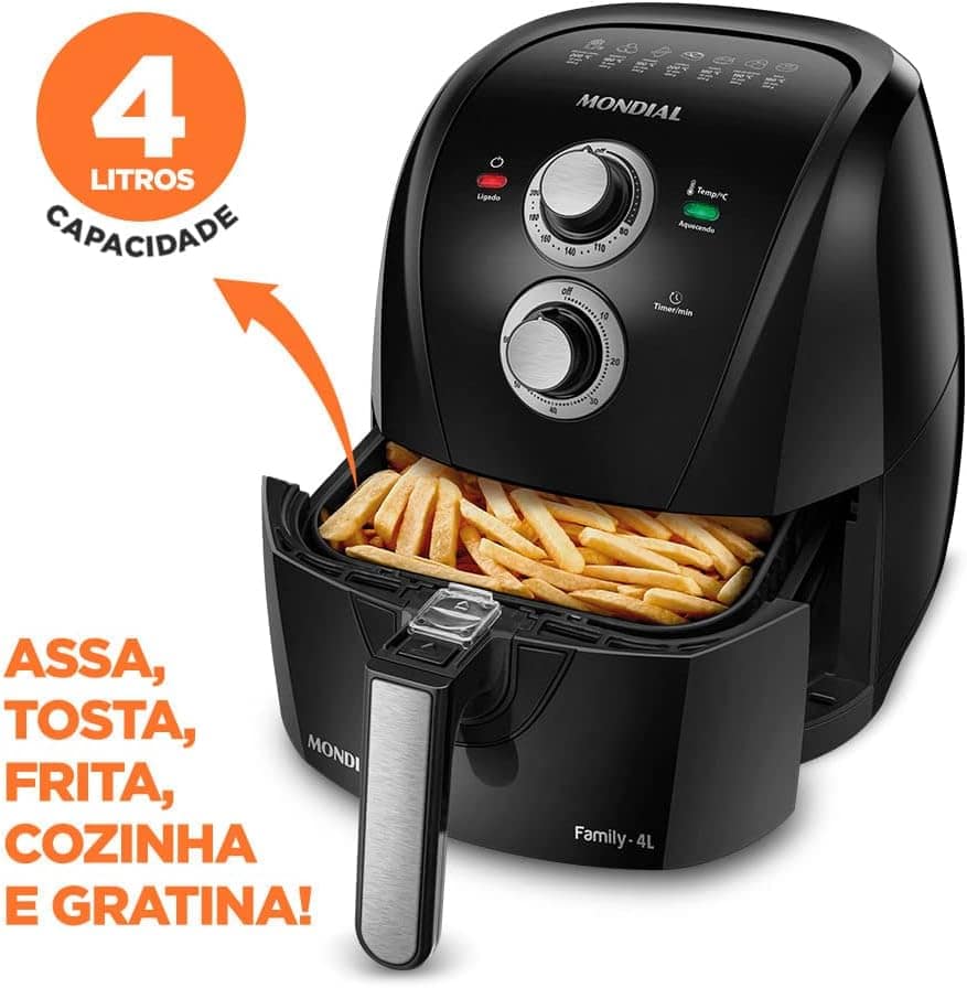 Fritadeira Sem Óleo Air Fryer 4 Litros AFN-40-LE Mondial AIR... | É bom mesmo? Descubra antes de comprar - Image 2