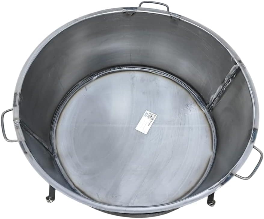 Tacho Redondo Para Banha N°6 com Tampa e Tripé - 108l - Konz... - Image 4