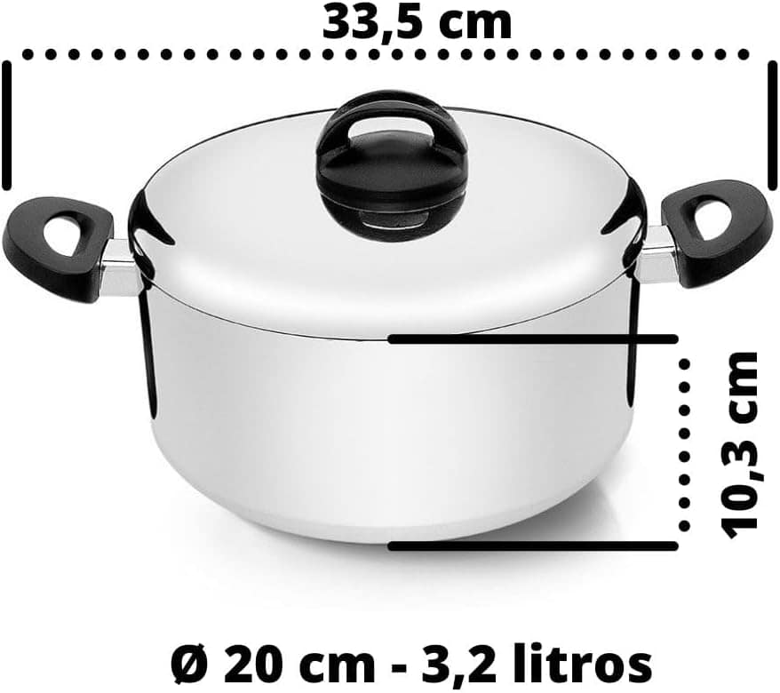 Caçarola Eterna Polida 3,2 Litros - Nigro - Image 3