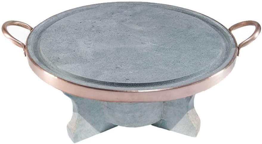 Fondue De Pedra Sabão Grelha 32 Cm