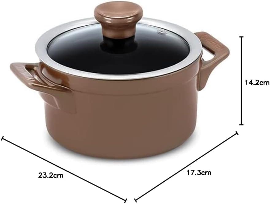 Ceraflame Caçarola de Cerâmica Clear 16cm 1500ml Cobre - Image 2