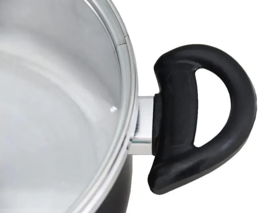 5 Panelas Tampa Vidro Craqueado + 3 Leiteiras + Cuscuzeira - Image 4