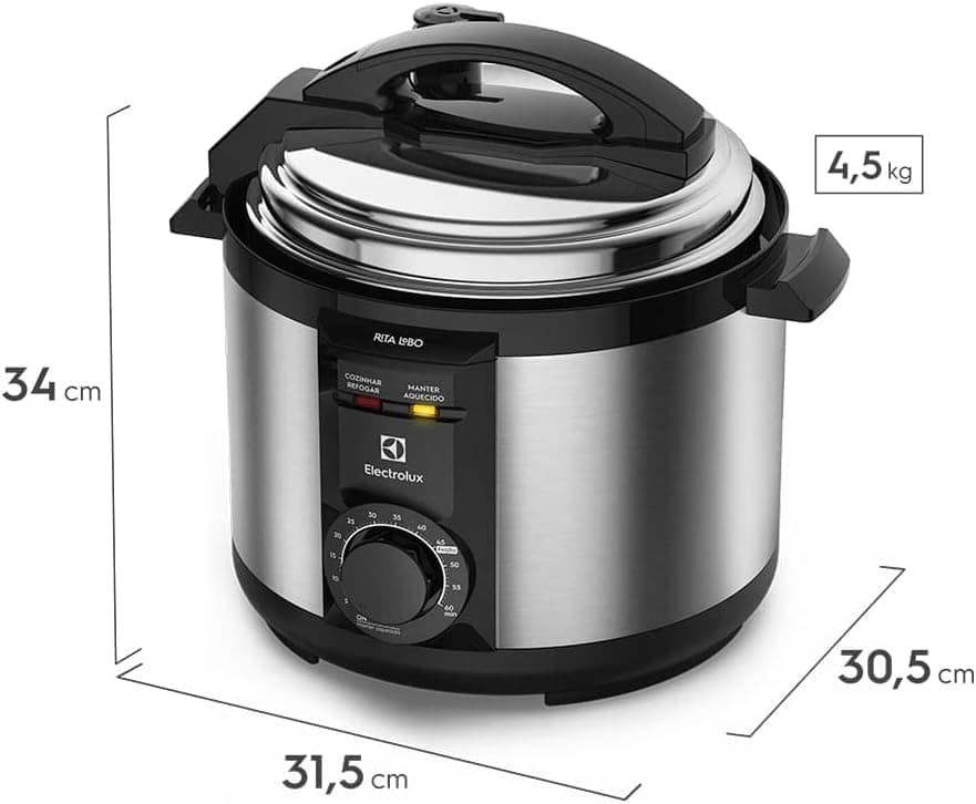 Panela pressão elétrica Electrolux capicade 5L silenciosa se... - Image 2