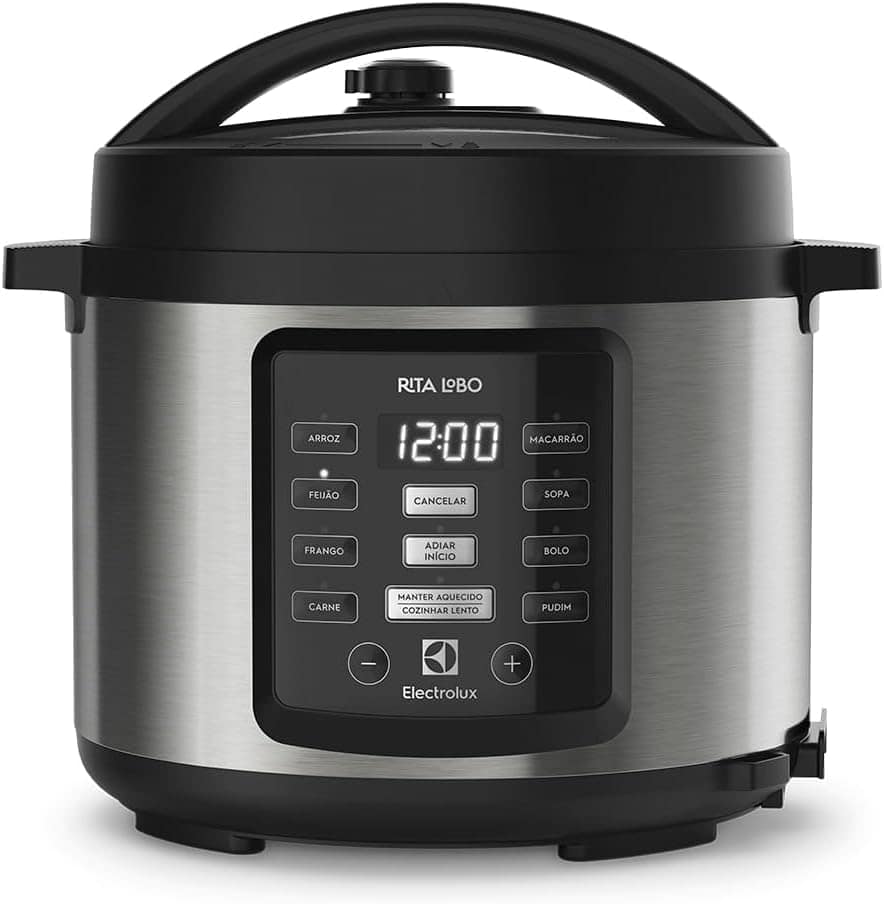 Panela pressão elétrica Electrolux digital capacidade 5L sil...