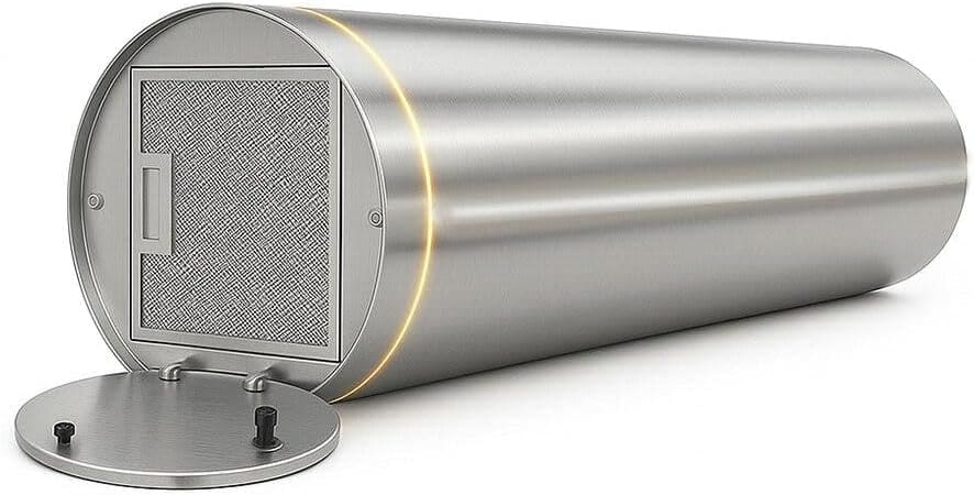 Coifa e Depurador de Ilha Eos 38cm Maxxi Air Redonda Inox 12... - Image 7