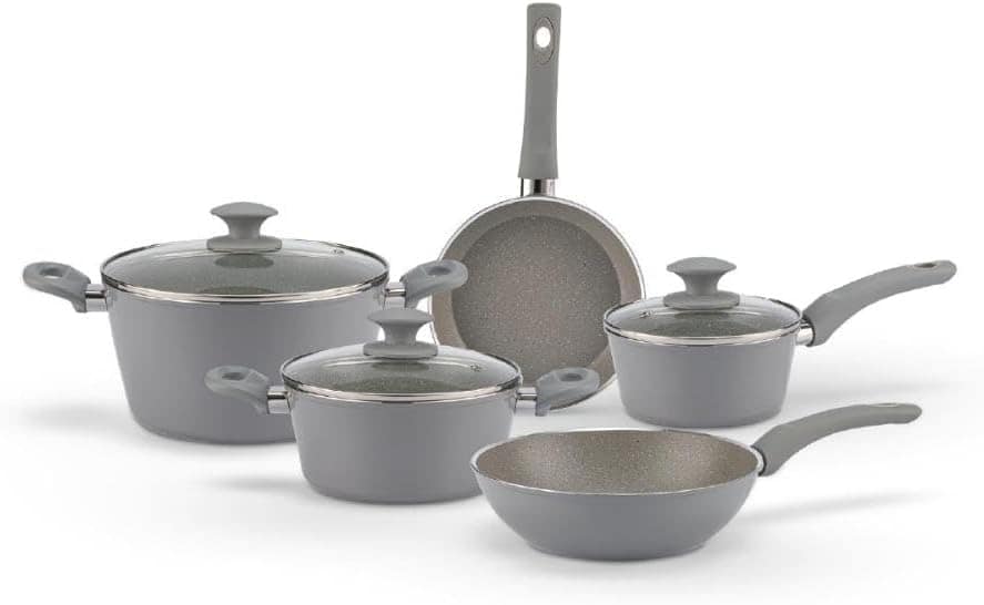 Jogo de Panelas Brinox Antiaderente 5 peças com Indução Cera...