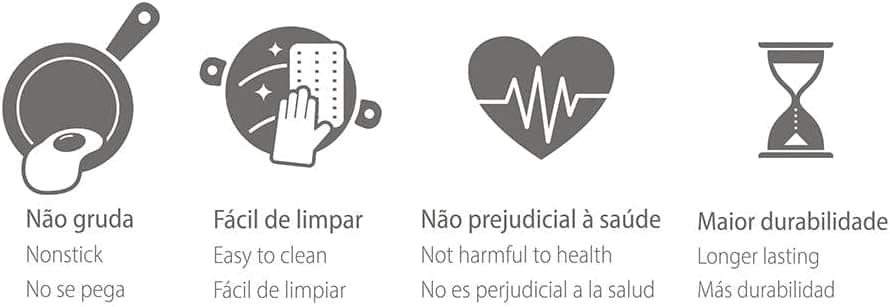 Jogo De Panelas De Alumínio Com Revestimiento Interno Antiad... - Image 6