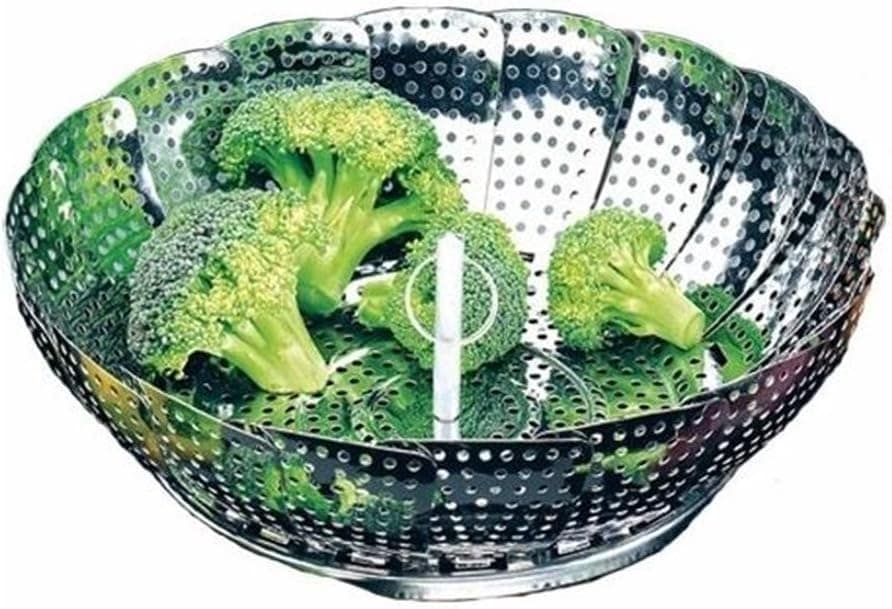 Cesto Cozimento a Vapor Inox Cozinha Legumes na Panela - Image 2