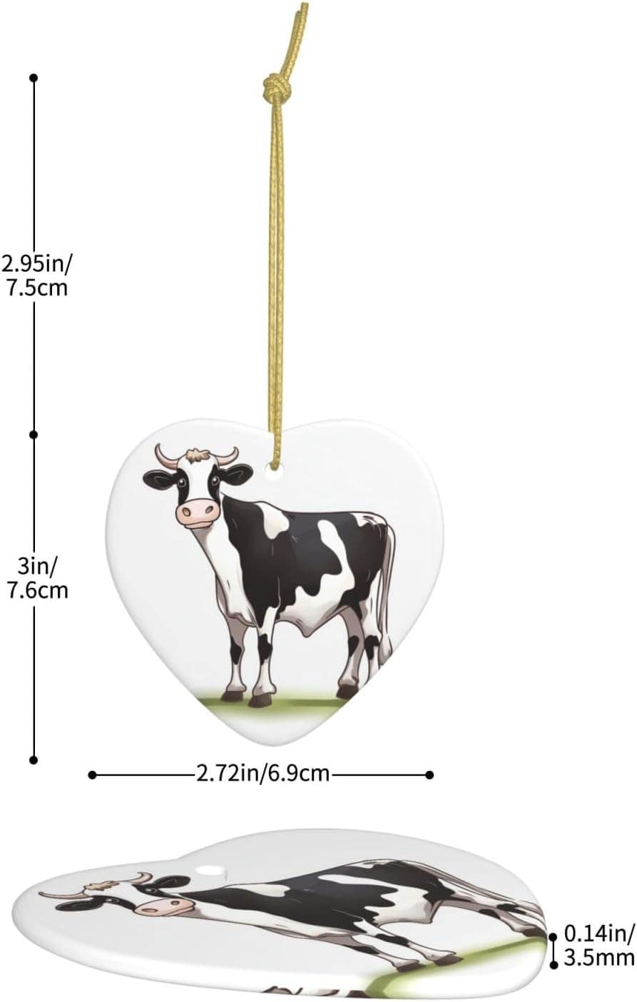 Enfeites de árvore de Natal de cerâmica para pendurar em árv... - Image 4