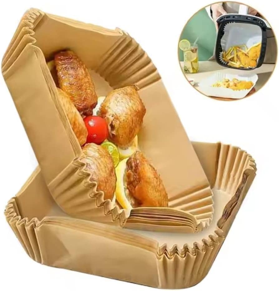 Forma de Papel Descartável Quadrada Para Air Fryer 16cm Anti... | É bom mesmo? Descubra antes de comprar - Image 6