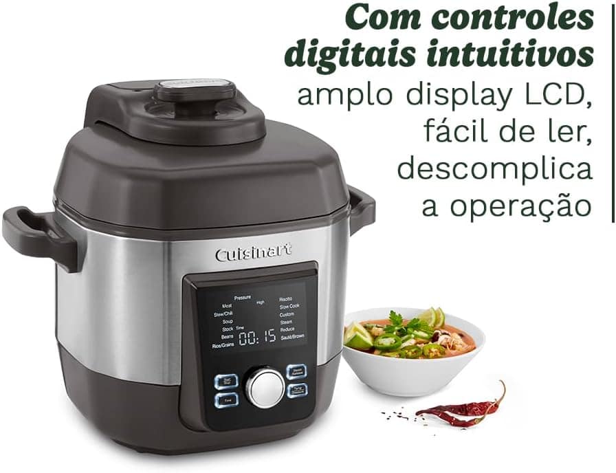 Cuisinart, Panela de Pressão Elétrica, 1800W, Multicooker de... - Image 4