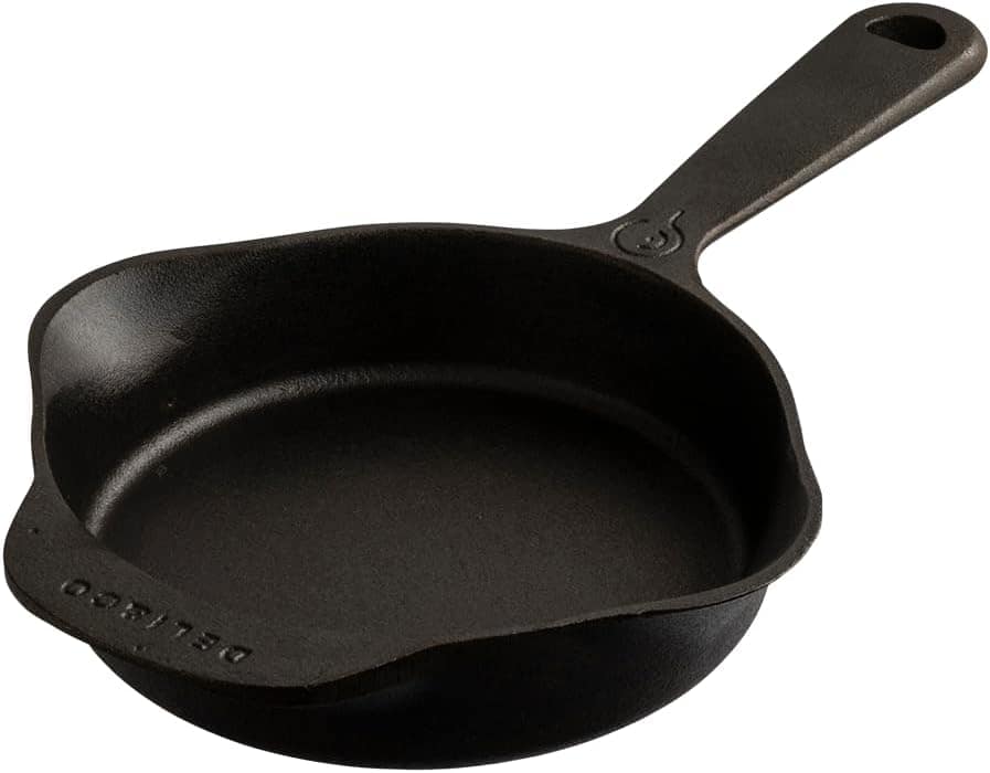 Frigideira de ferro Skillet 16cm, panela de ferro polida e p... - Image 6