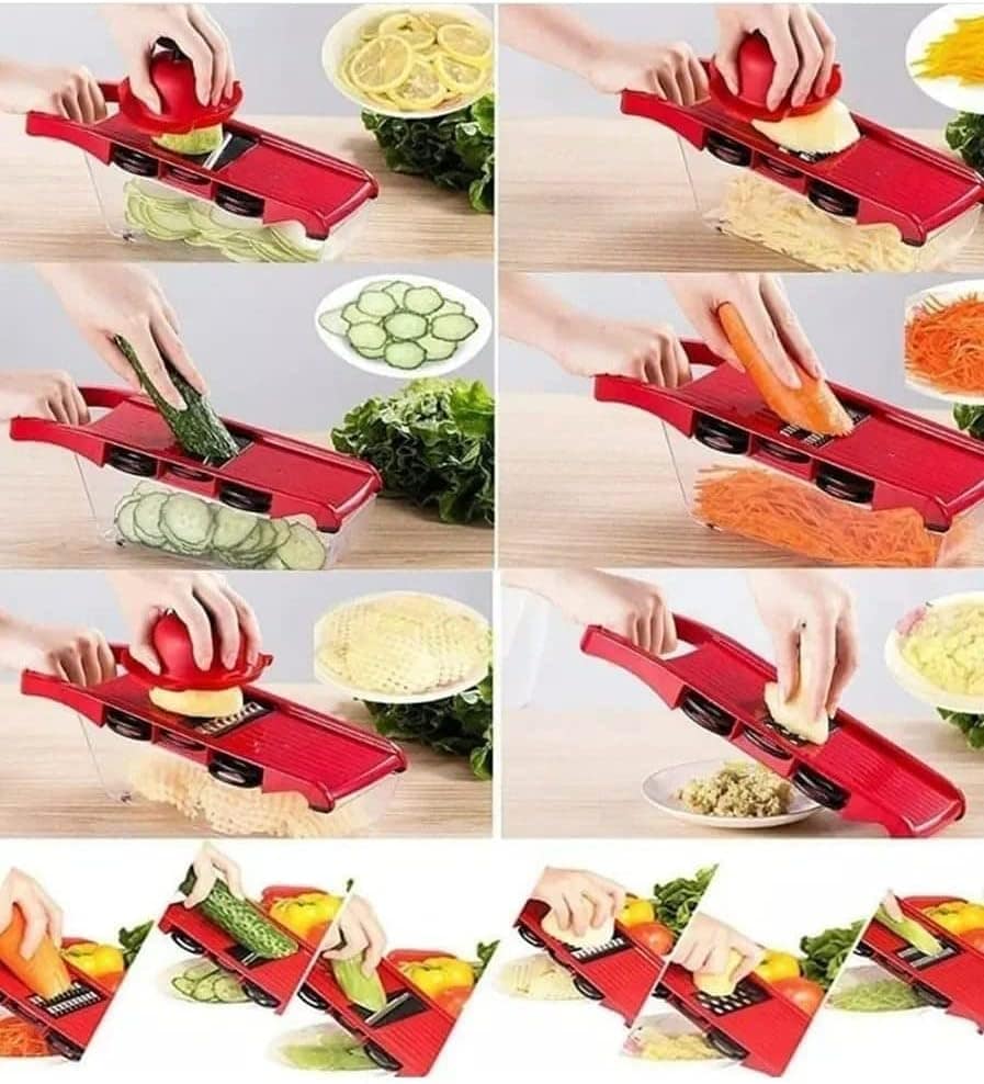 Ralador Fatiador Legumes Mandoline Slicer Multifuncional Aço... - Image 3