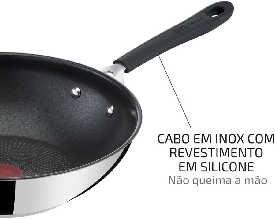 Frigideira Wok Aço Inox Com Indução Tefal Jamie Oliver 28cm - Image 8