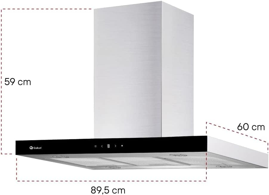 Coifa Ilha Milano Gallant Retangular - Inox 90cm 220v - Image 8