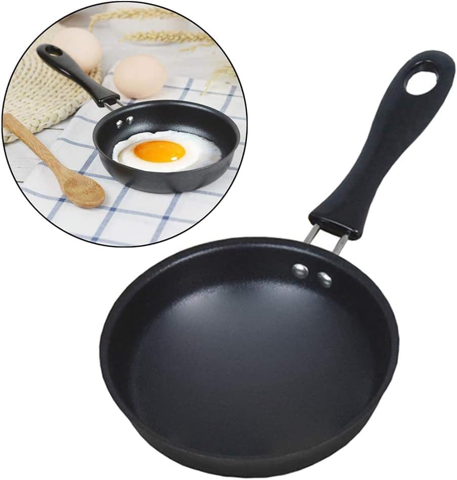 Frigideira pequena e redonda para panqueca de ovo mini frigi... - Image 2