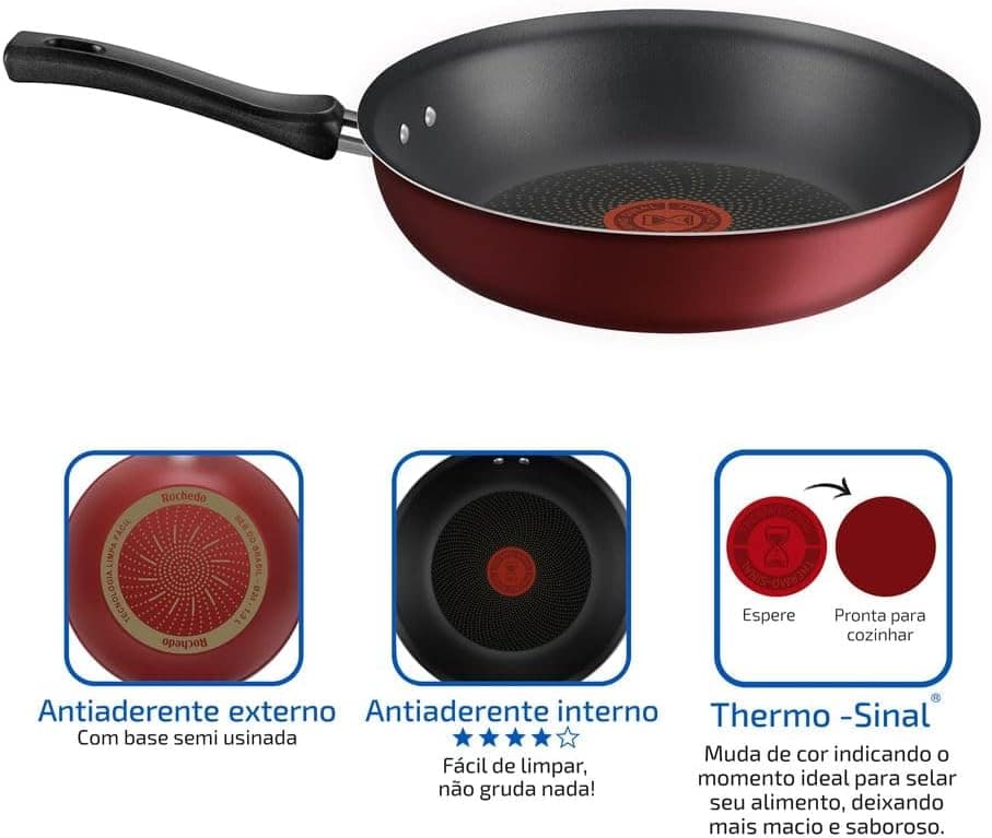 Frigideira Wok Multifuncional 24cm Rochedo Limpa Facil Limit... - Image 3