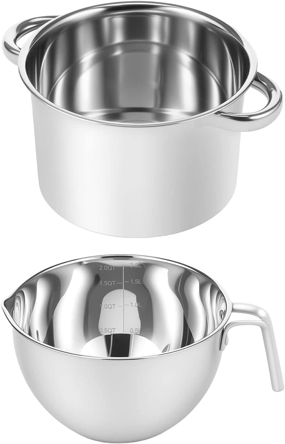 KLKCMS Conjunto de panelas para banho-maria, tigela de mistu... - Image 7