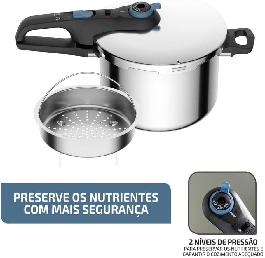 Panela De Pressão Rochedo Inox Trendy 6 litros Fechamento Ex... - Image 2