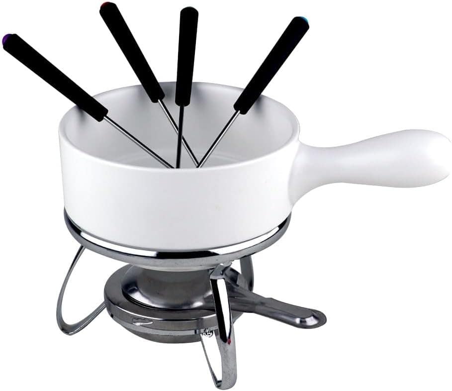 Aparelho de Fondue em Cerâmica 08 Peças P14,5Xl24Xa19Cm Bran... - Image 4