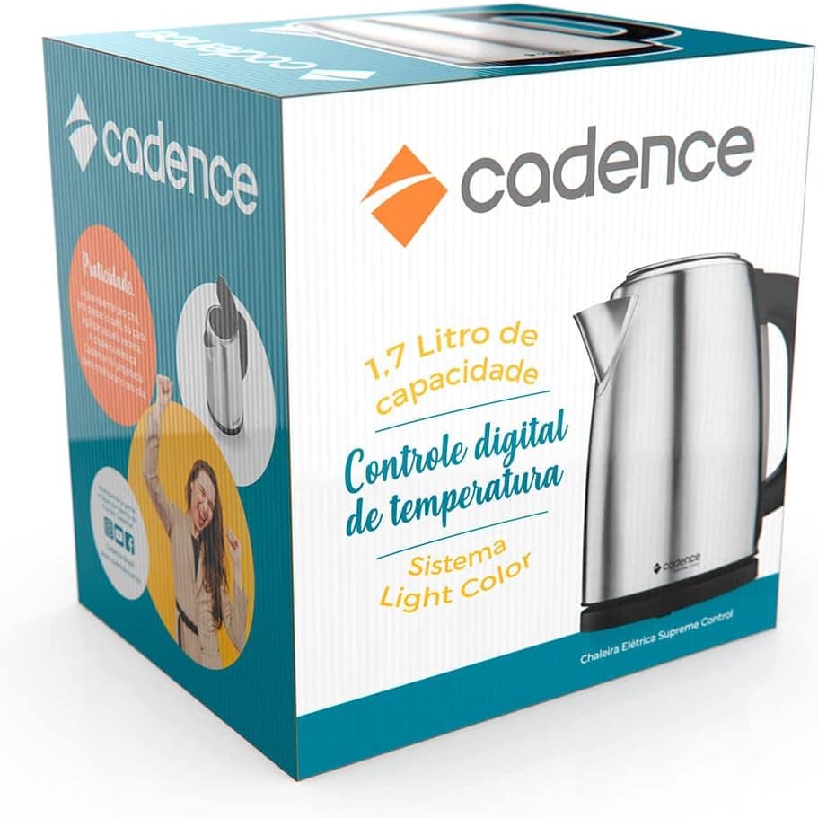 Chaleira Elétrica Cadence Supreme Control, 220V, Inox, 1,7L,... - Image 6