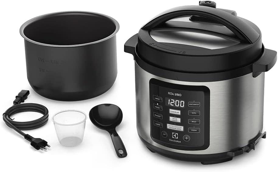 Panela pressão elétrica Electrolux digital capacidade 5L sil... - Image 5