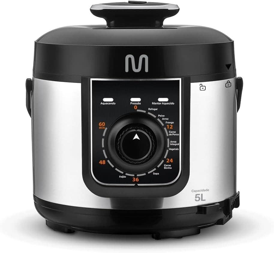Panela de Pressão Elétrica 5 Litros 900w Multi 220v - GO084