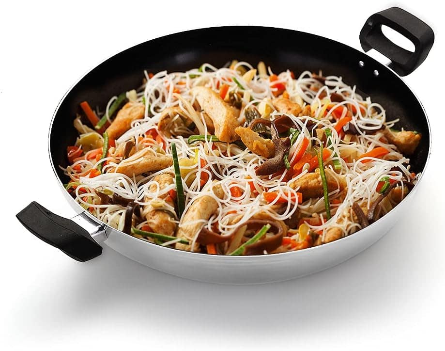 Panela Antiaderente Wok n 32 Com Tampa de Vidro