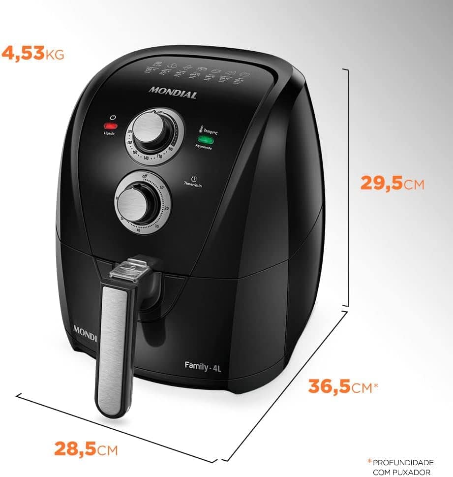 Fritadeira Sem Óleo Air Fryer 4 Litros AFN-40-LE Mondial AIR... | É bom mesmo? Descubra antes de comprar - Image 7