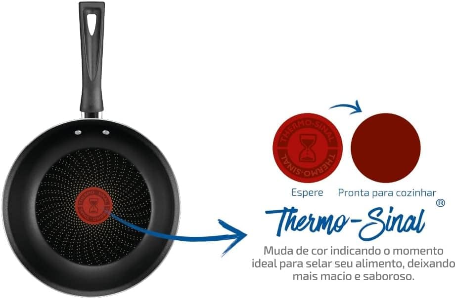 Frigideira Francesa Rochedo Limpa Fácil Vermelho 20cm - Image 2