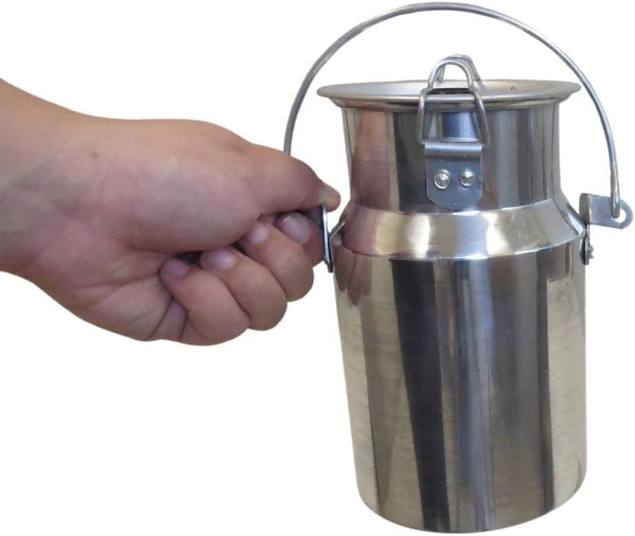 LEITEIRA C/TRAVA NA TAMPA 1L - LEITEIRA EM ALUMINIO - CAPACI... - Image 3