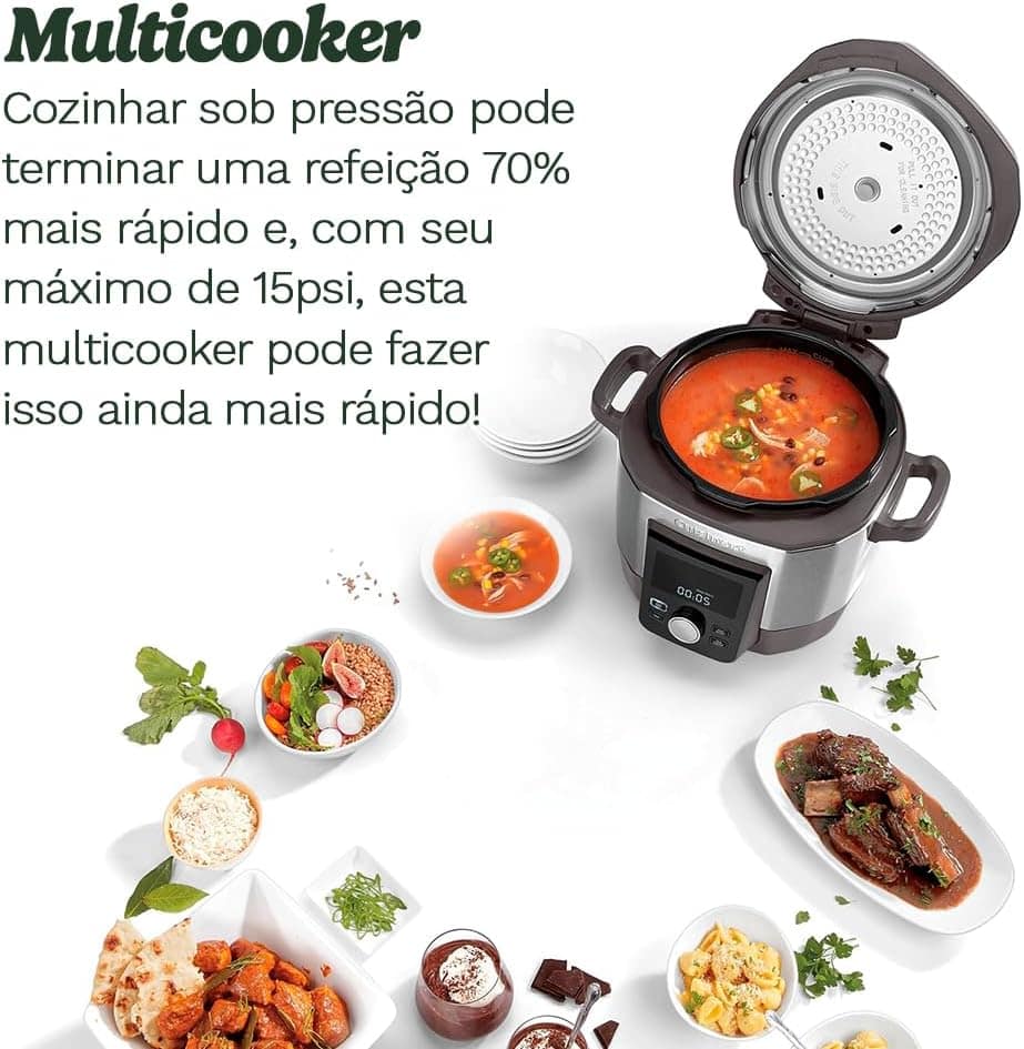 Cuisinart, Panela de Pressão Elétrica, 1800W, Multicooker de... - Image 2