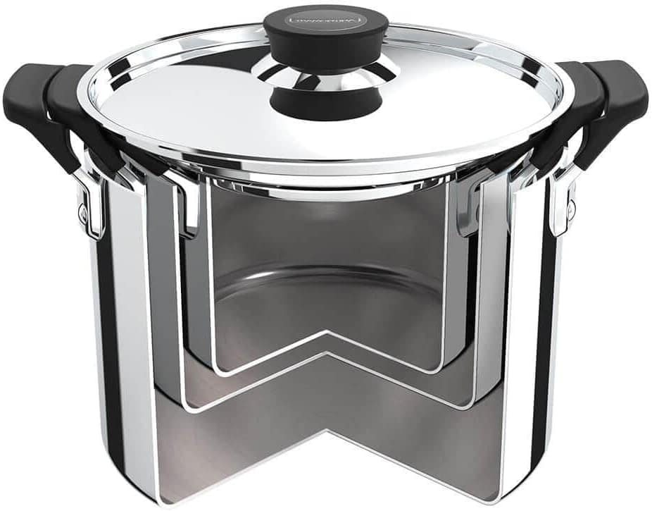 Jogo de Panelas Tramontina Grano Compact em Aço Inox com Cor... - Image 6