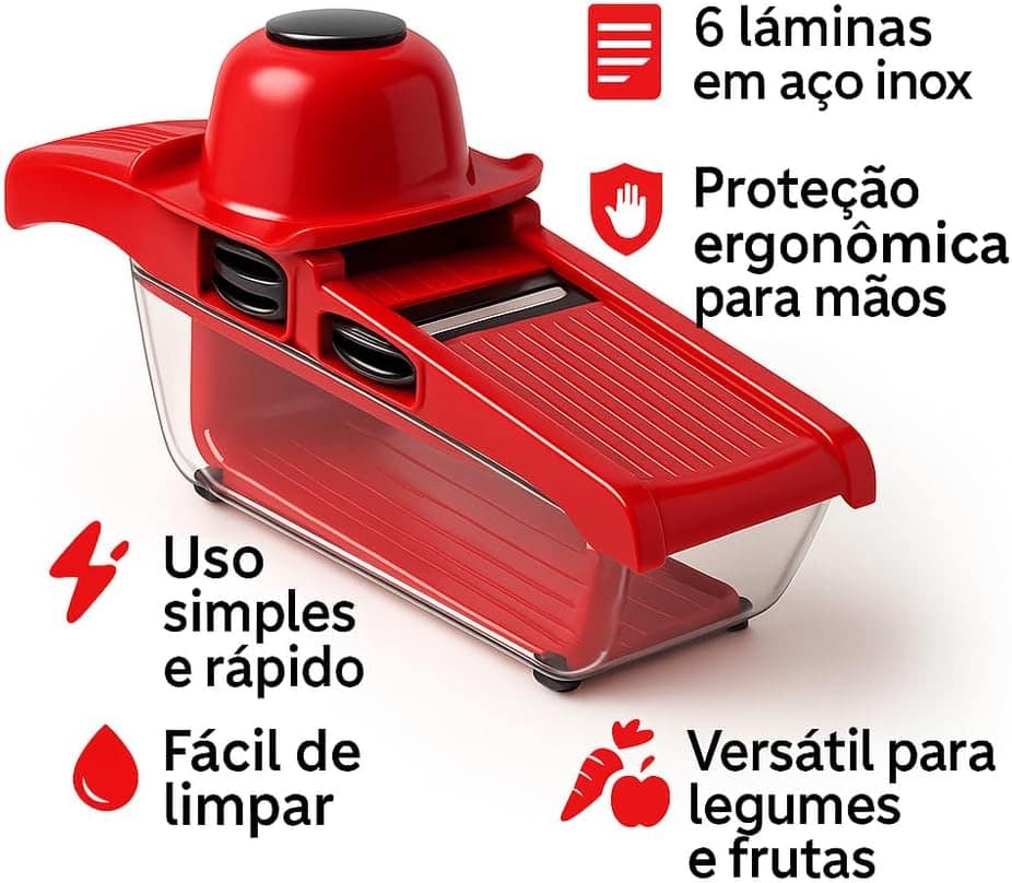 Fatiador de Legumes 6 em 1 – Kit Multifuncional de Inox com ... - Image 3