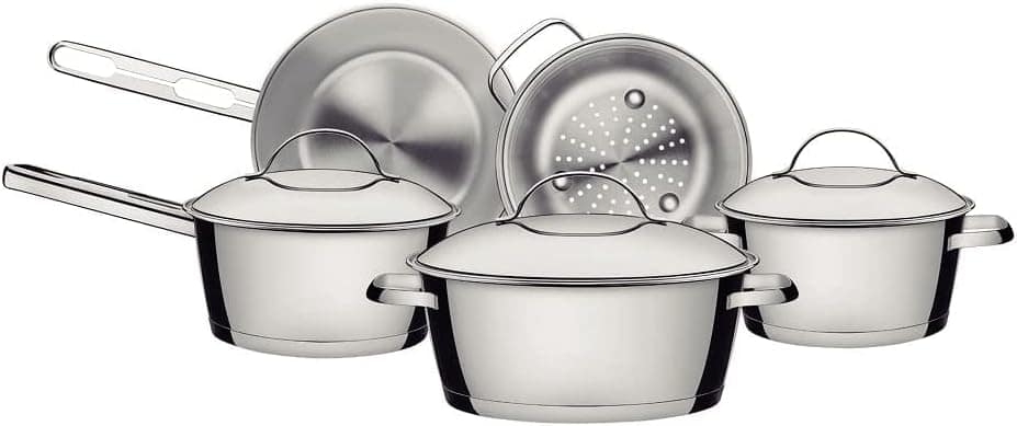 Jogo de Panelas com Fundo Triplo 5 Peça, Tramontina, 6565019...