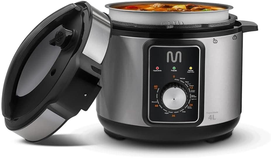 Panela de Pressão Eletrica 4 Litros 800w Multi 127v - GO081 - Image 5