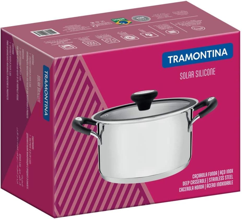Caçarola Funda com Fundo Triplo Tramontina Inox 16Cm, CACARO... - Image 5