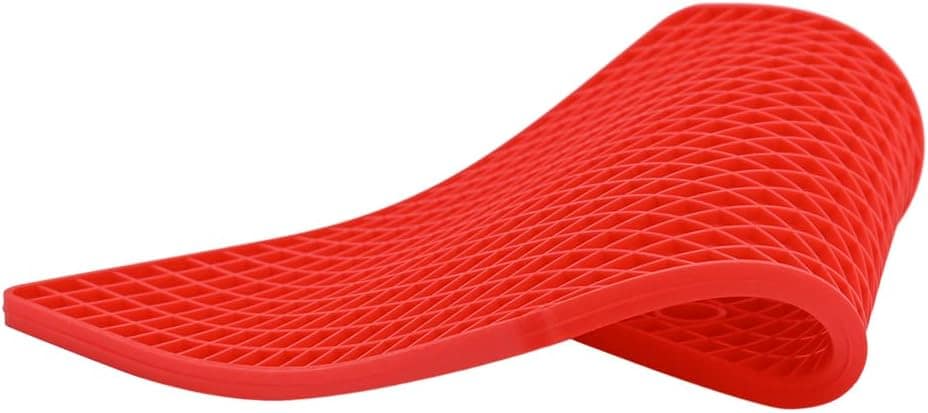 Mimo Style Descanso de Panela de Silicone Quadrado, Vermelho... - Image 4