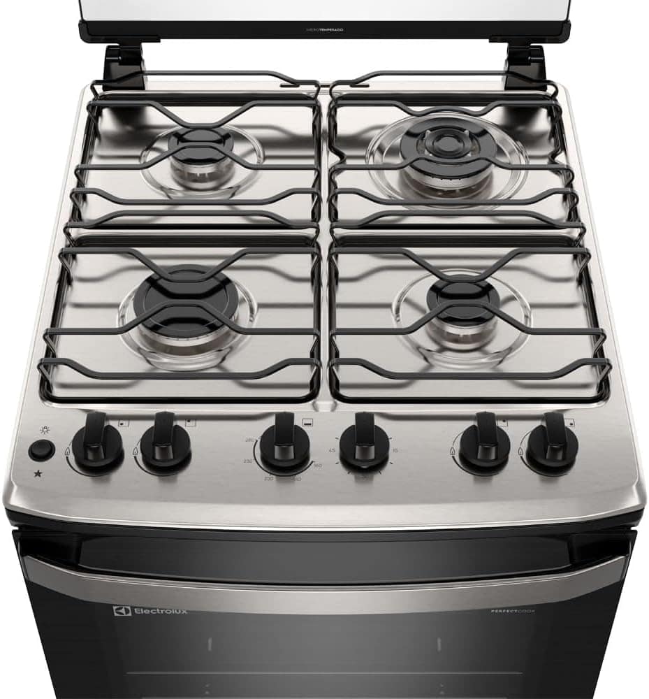 Fogão Electrolux 4 Bocas Experience com VaporBake Preto FE4T... - Image 5