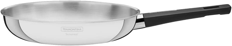 Frigideira Aço Inox 30cm Com Cabo Grano Baquelite Tramontina