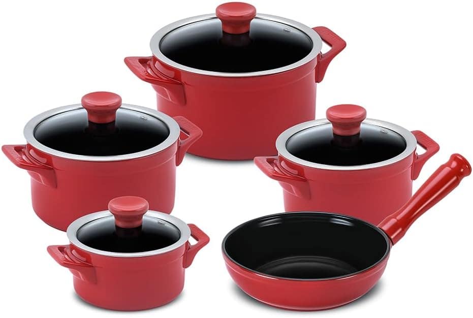 Ceraflame Conjunto Panelas de Cerâmica Clear 5 Peças Pomodor...