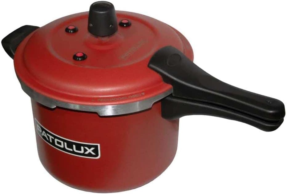 Panela Pressão Patolux 5,0L Fecho Externo Antiad - Vermelho - Image 3