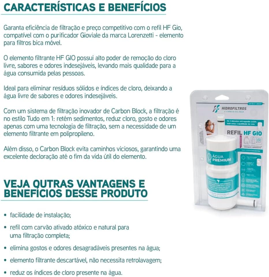Kit 05 Refil Filtro Hidrofiltros Compatível com Purificador ... | É bom mesmo? Descubra antes de comprar - Image 6