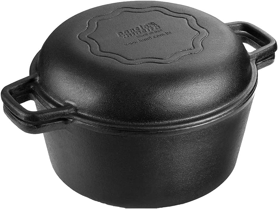 Forno Holandês Multiuso Ferro Fundido Tampa Vidro Fumil 5L - Image 2