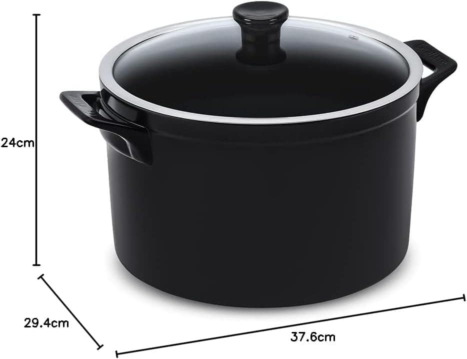 Ceraflame Caçarola de Cerâmica Clear 28cm 9500ml Preta - - Image 5