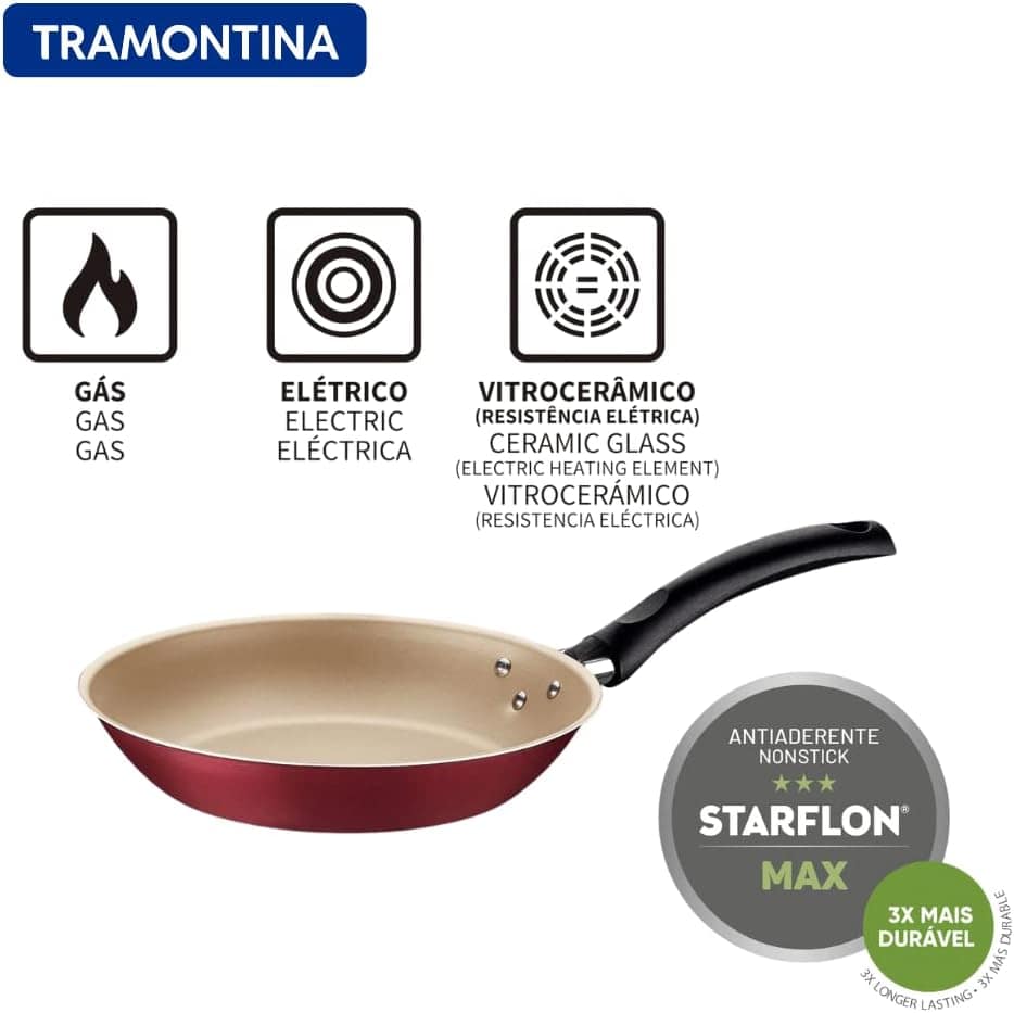 Frigideira Antiaderente Tramontina Com Tampa (20 Cm) - Image 3
