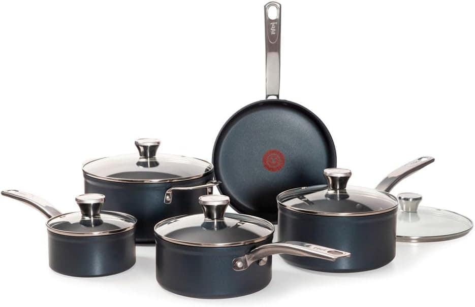 Jogo de Panelas Tefal Platinum 5 Peças Azul