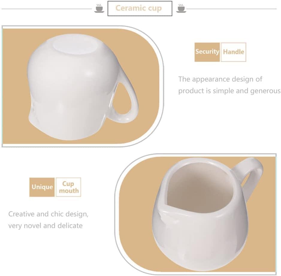 MAGICLULU 4 frascos de leite de cerâmica, mini creme de porc... - Image 5